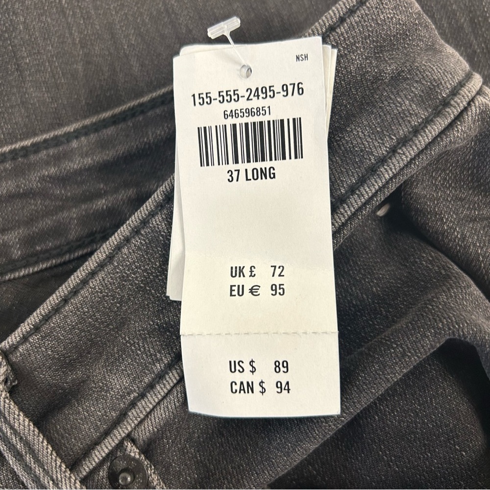 A&F Plus Size Curve Super Skinny Ankle High Rise Distressed Black 37 / 24 Long - Picture 13 of 14